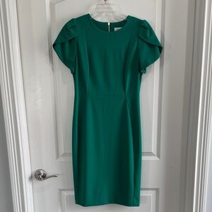 Calvin Klein Emerald Green Midi Dress